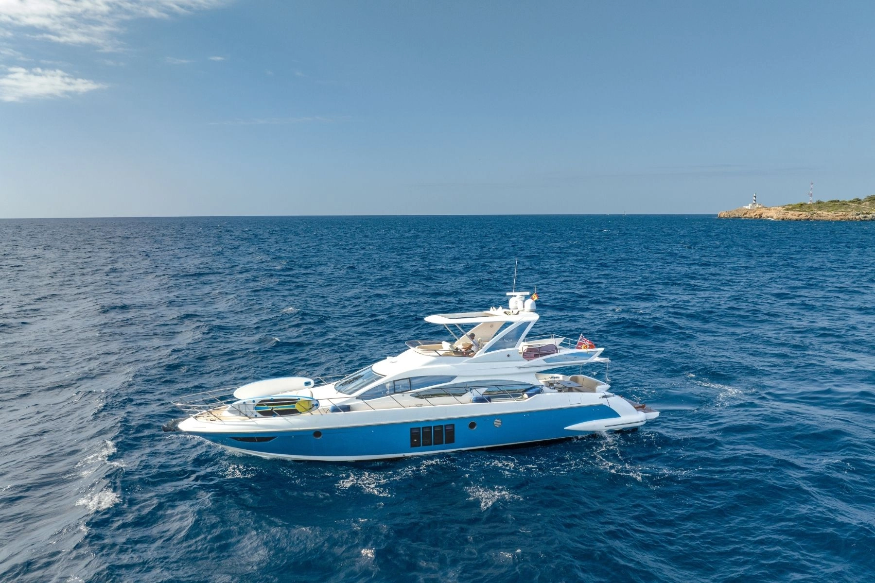 Charter yacht Azimut 64 Not Dead Yet in the Balearics.