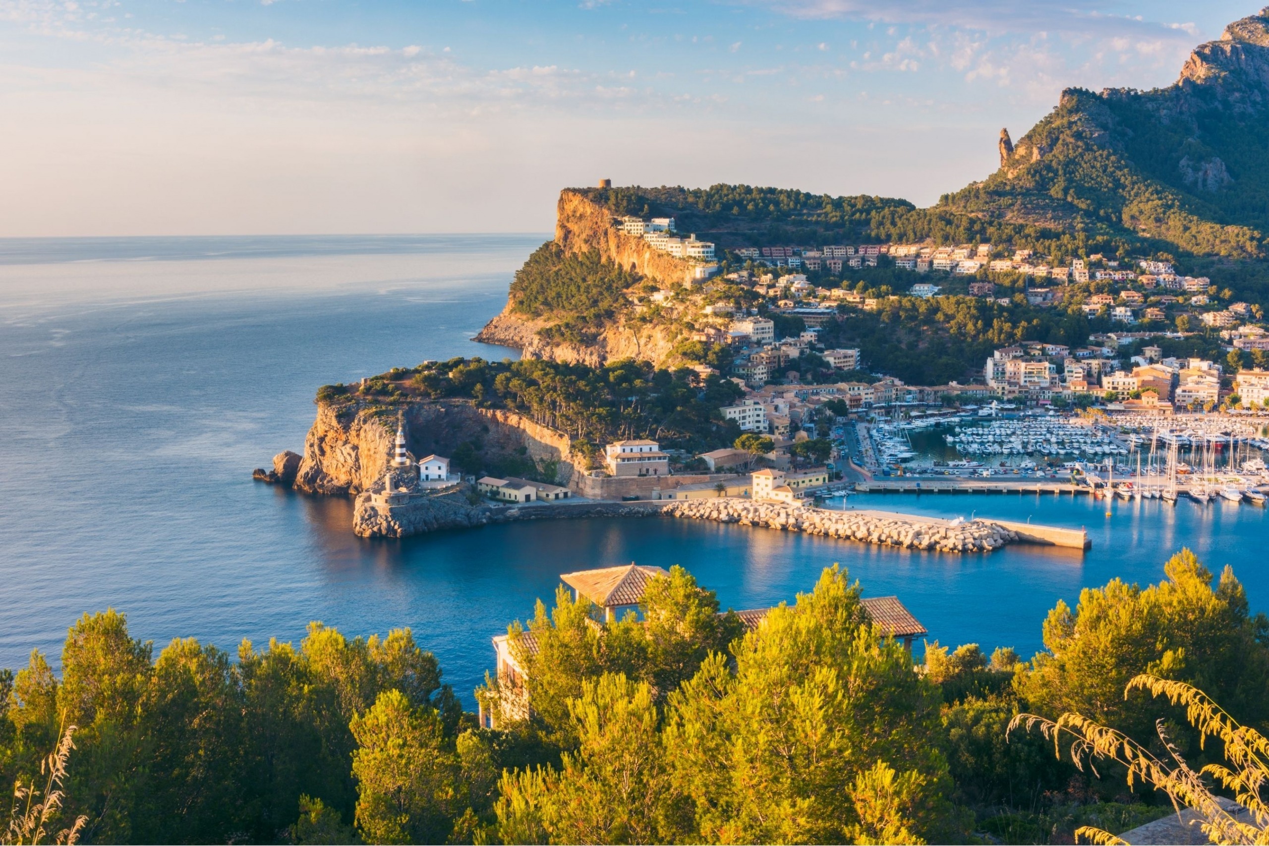 Port de Soller in Mallorca.
