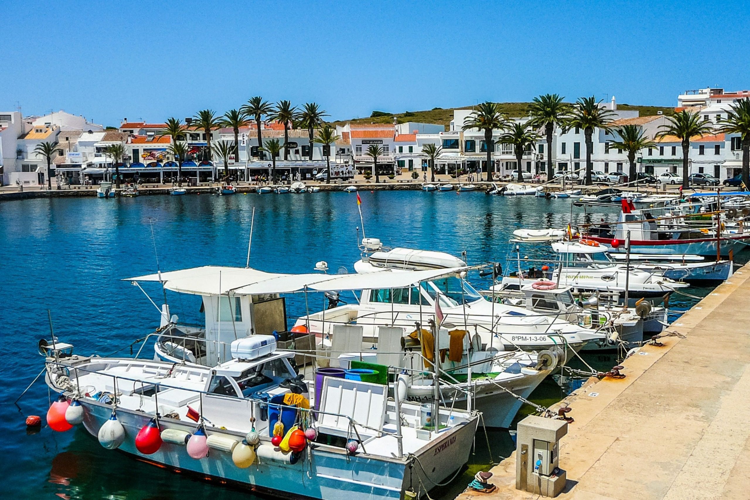 Village of Fornells in Menorca.