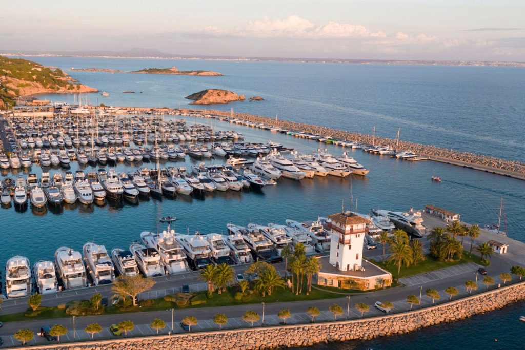 Marina Puerto Portals in Mallorca, Spain.