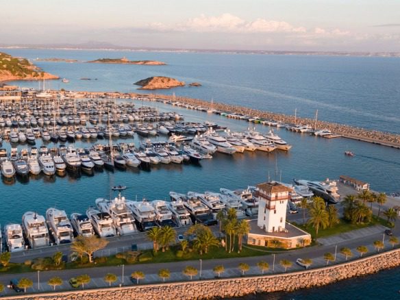 Marina Puerto Portals in Mallorca, Spain.