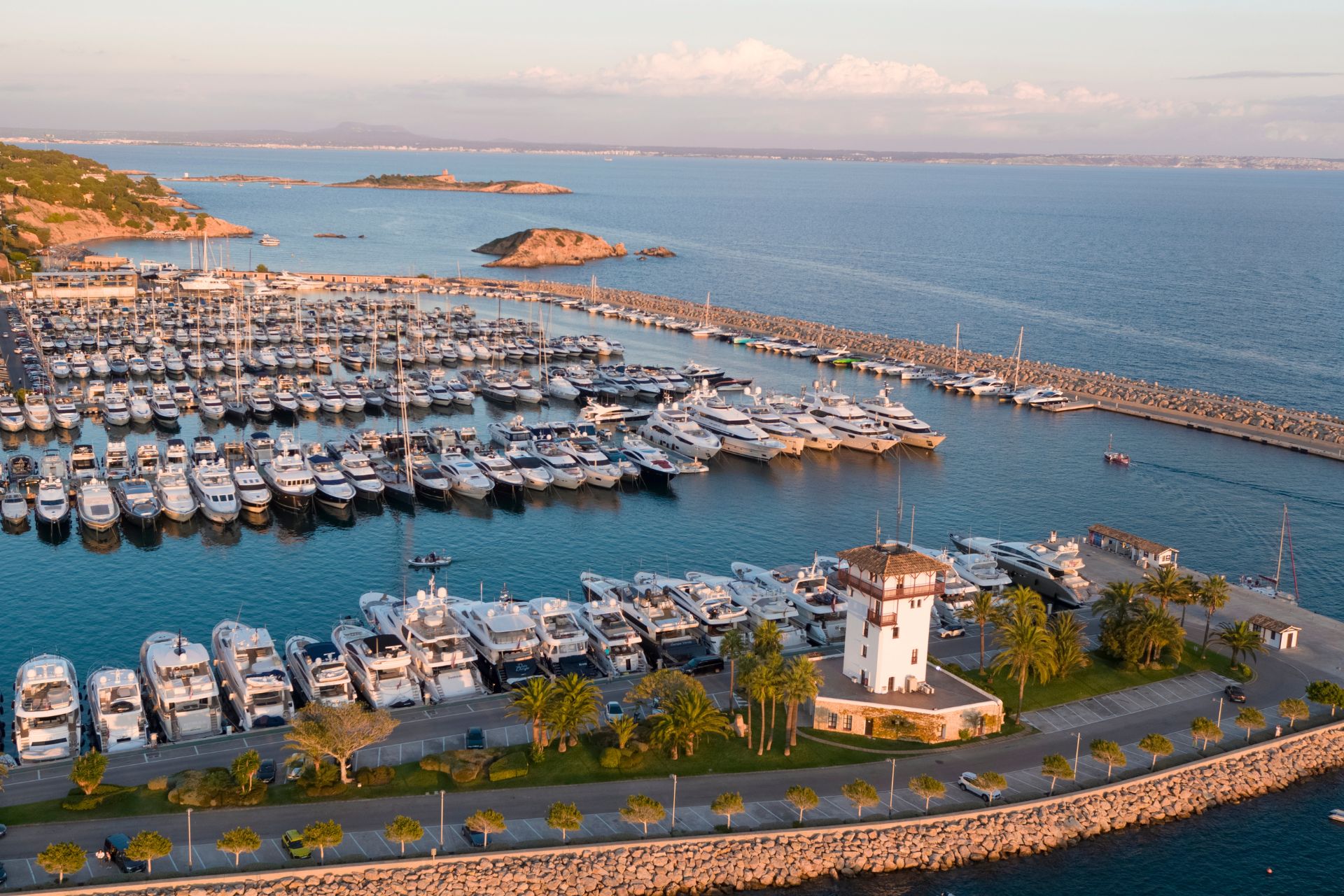 Marina Puerto Portals in Mallorca, Spain.