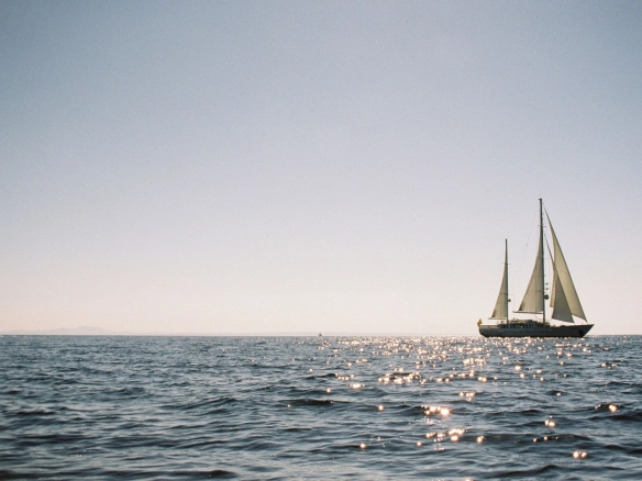 Sailing yacht Mata Mua at sea.