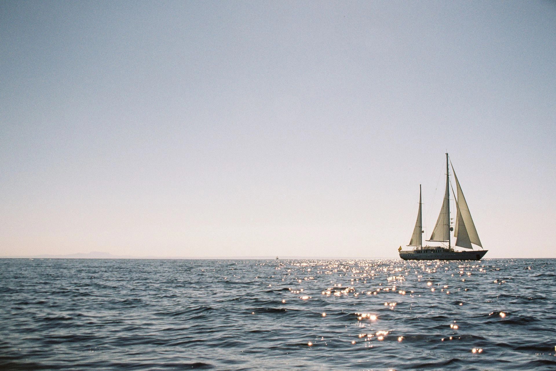 Sailing yacht Mata Mua at sea.