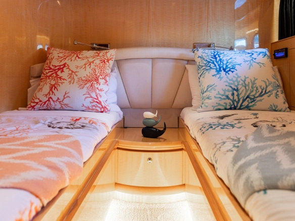 Double cabin of motor yacht Elegance 78 Ethele.