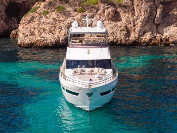 Motor yacht Princess Y78 Mio Barco in the Balearic Islands.