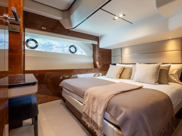 Cabin of motor yacht Princess Y78 Mio Barco.