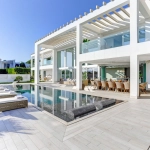 Exterior of property Pollensa Sea View in Mallorca.