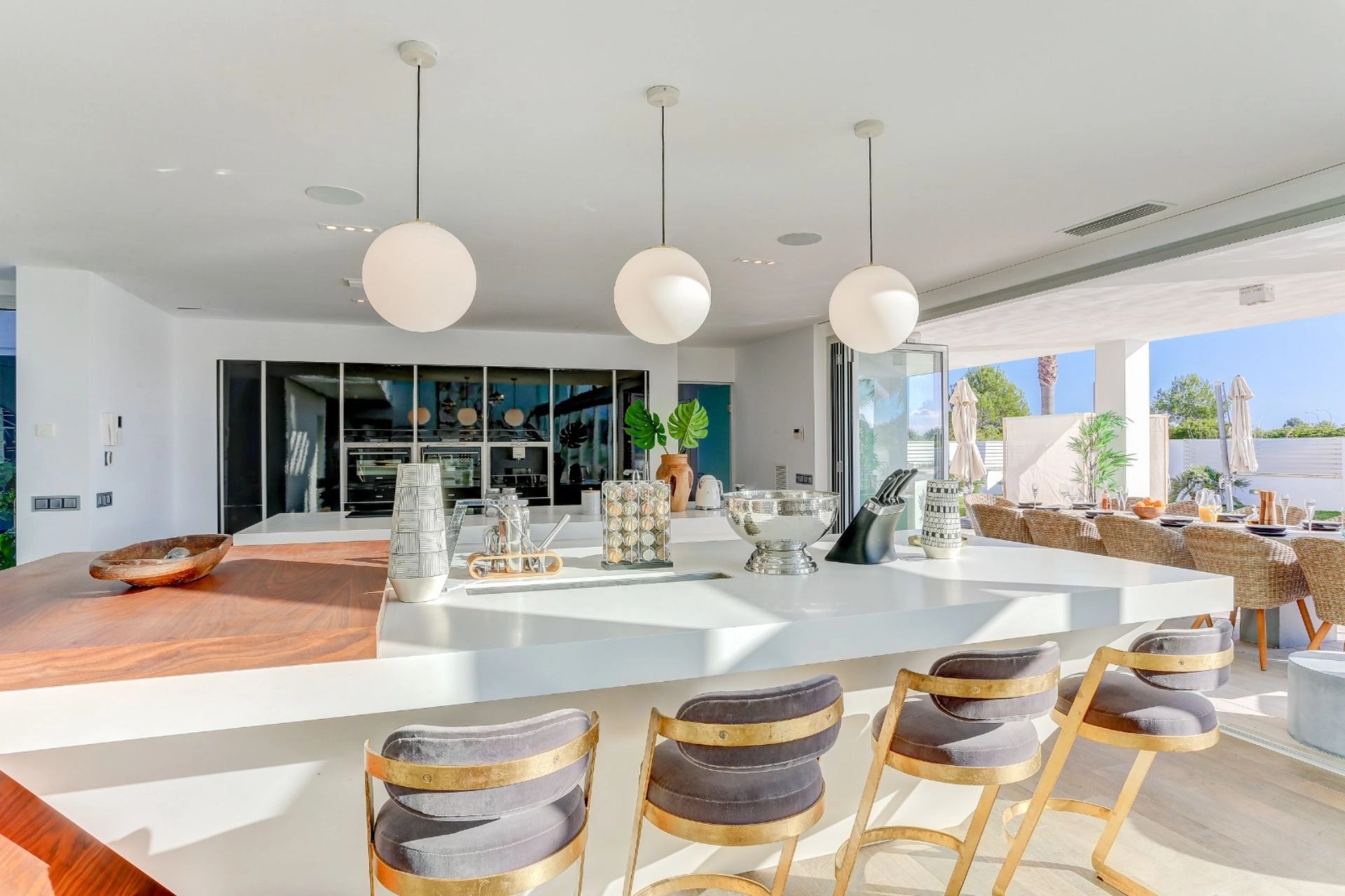 Kitchen of property Pollensa Sea View in Mallorca.