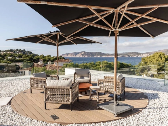 Exterior area of Santa Ponsa Dream property in Mallorca.