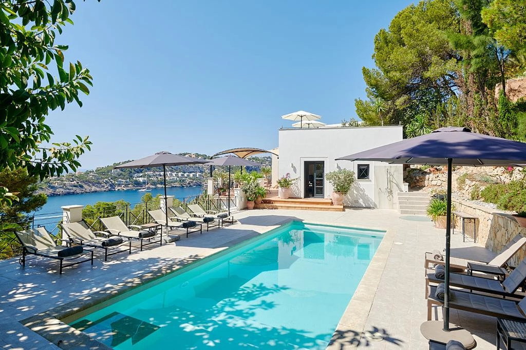 Pool of Top of the Ocean property in Port d'Andratx in Mallorca.