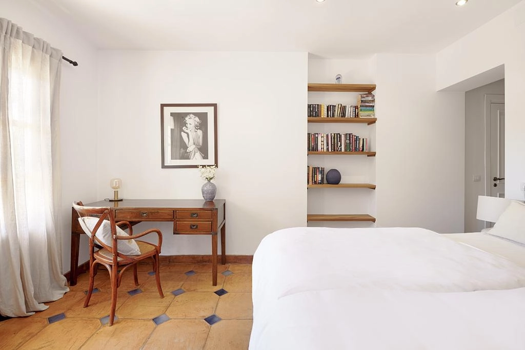 Guest room of Top of the Ocean property in Port d'Andratx in Mallorca.