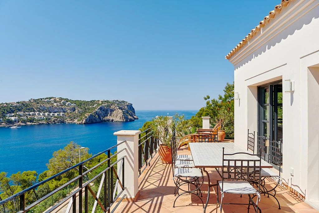 View of Top of the Ocean property in Port d'Andratx in Mallorca.
