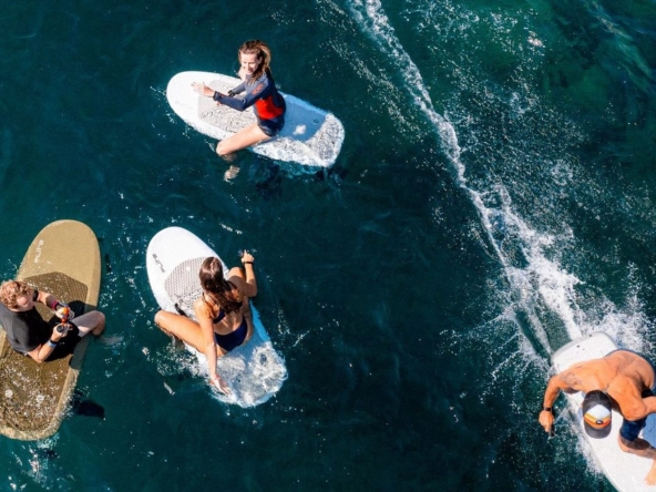 Group of people with eFoils.
