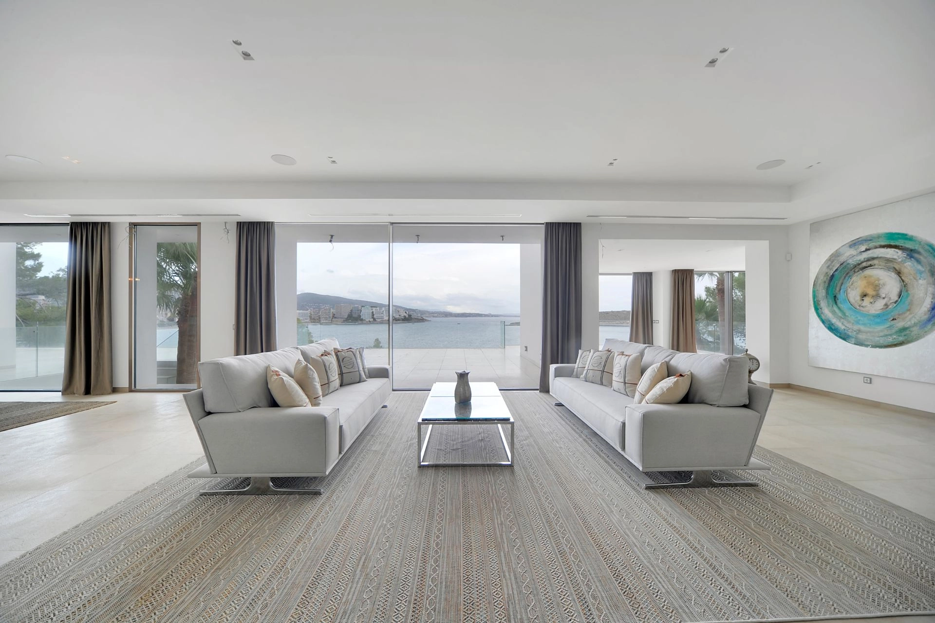 Lounge of Villa Bond in Cala Vinyes.