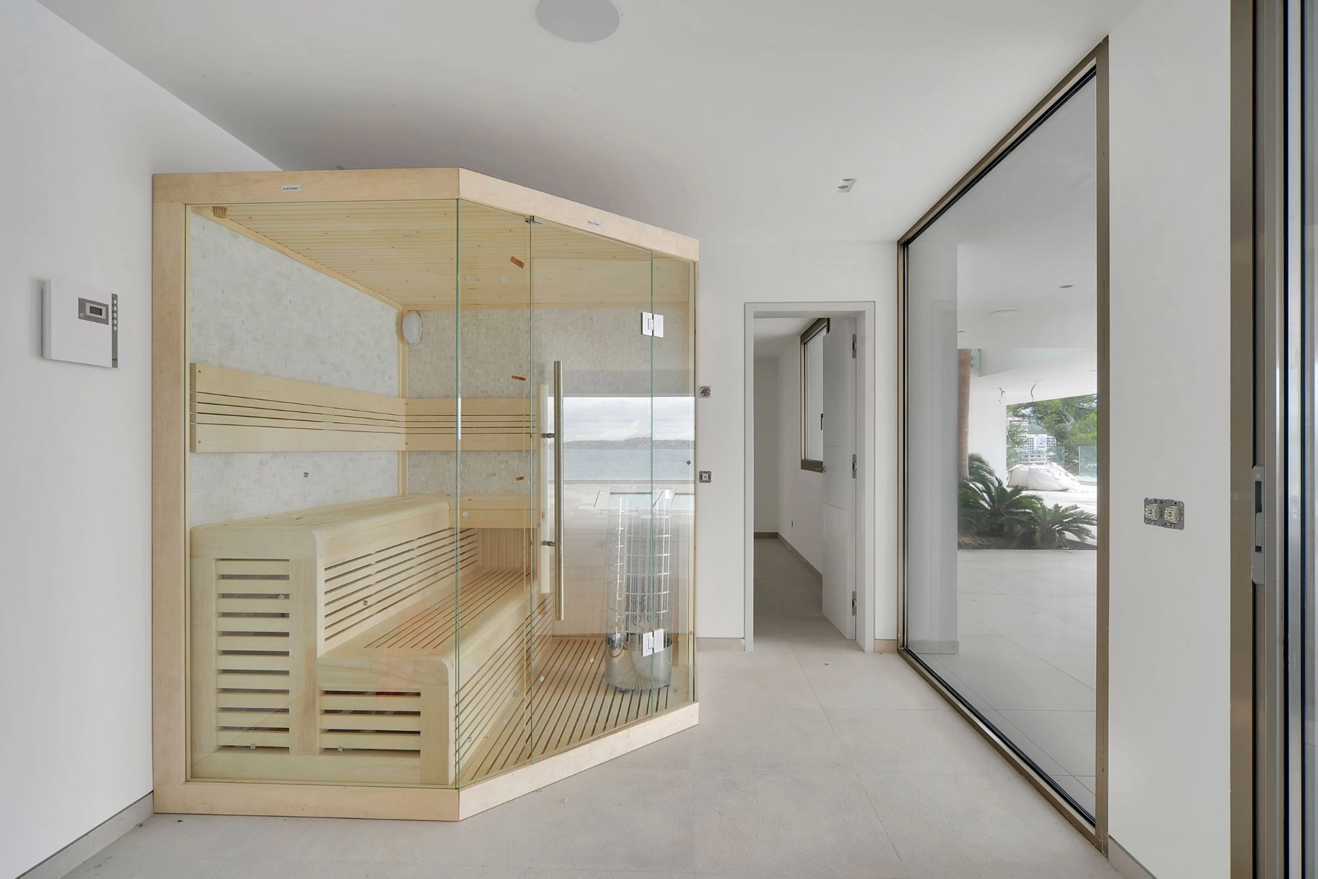 Sauna of Villa Bond in Cala Vinyes.