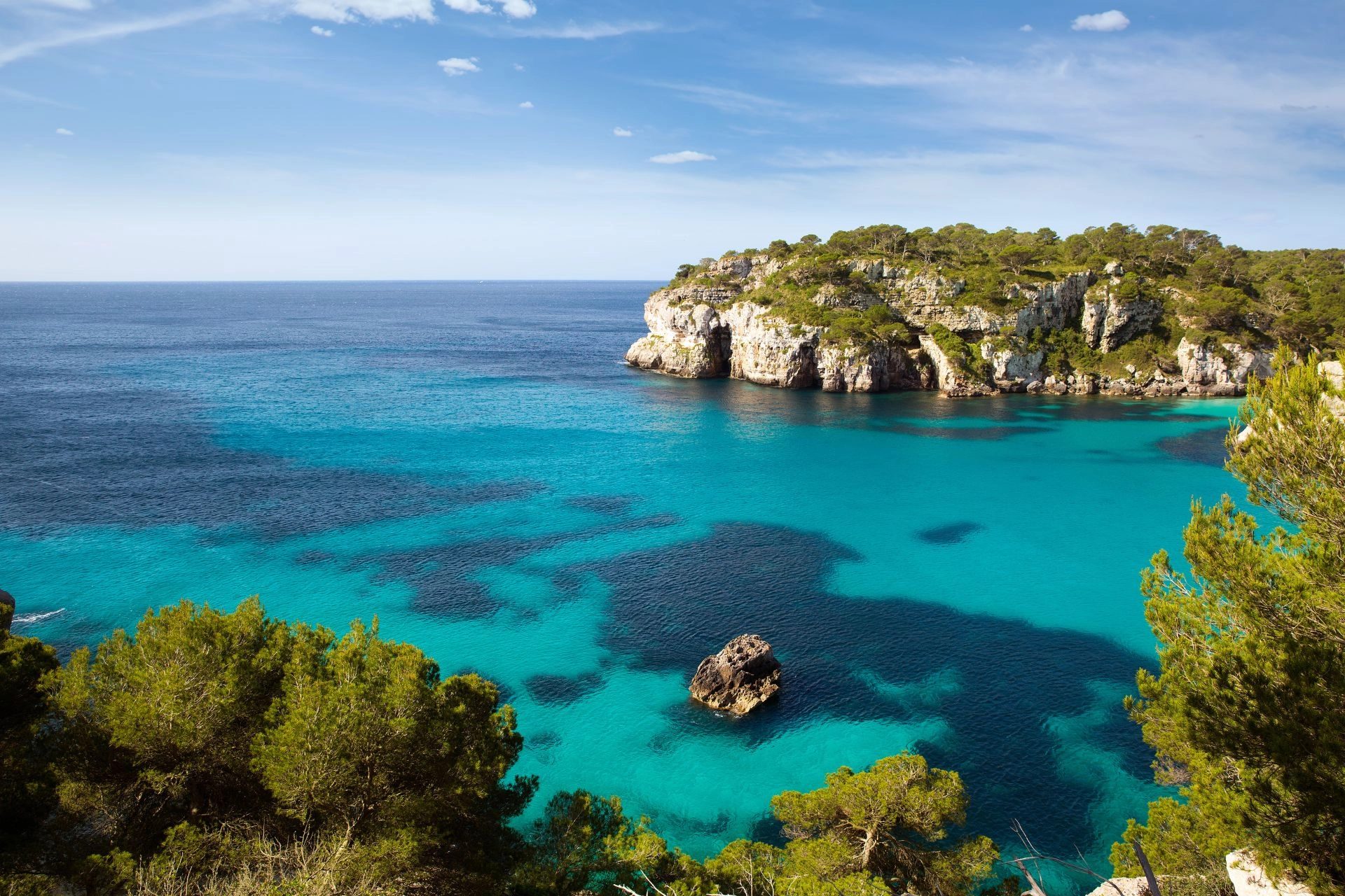 Cala Marcella in Menorca.