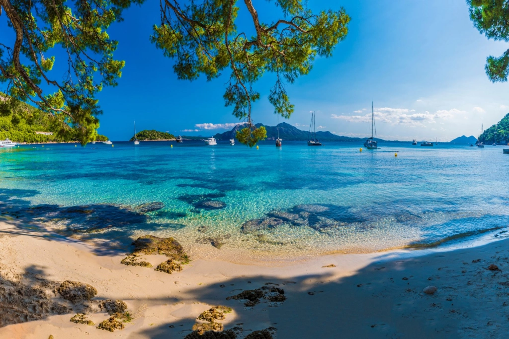 Beautiful beach in Mallorca.
