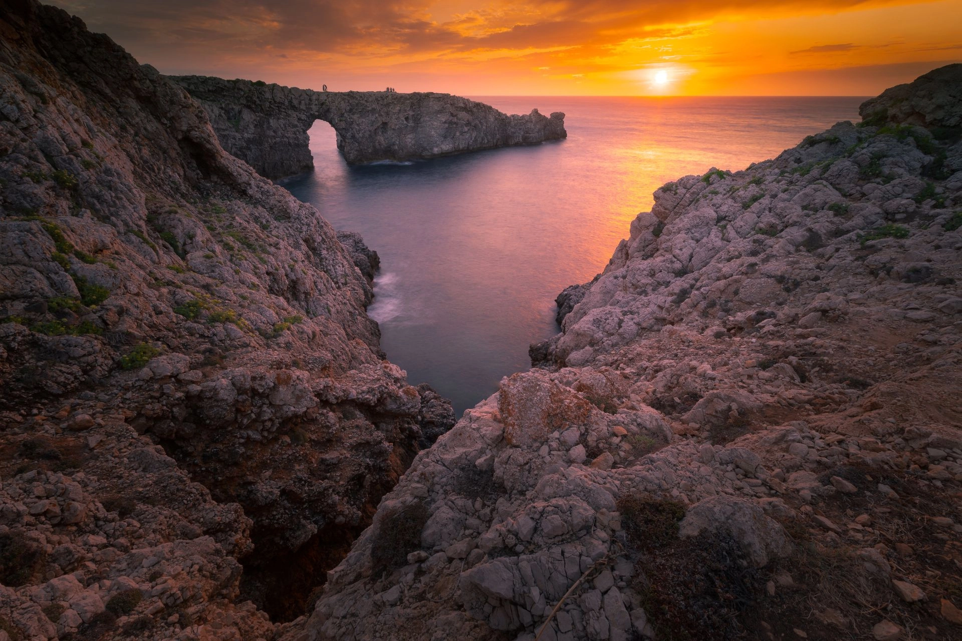 Sunset in Menorca.