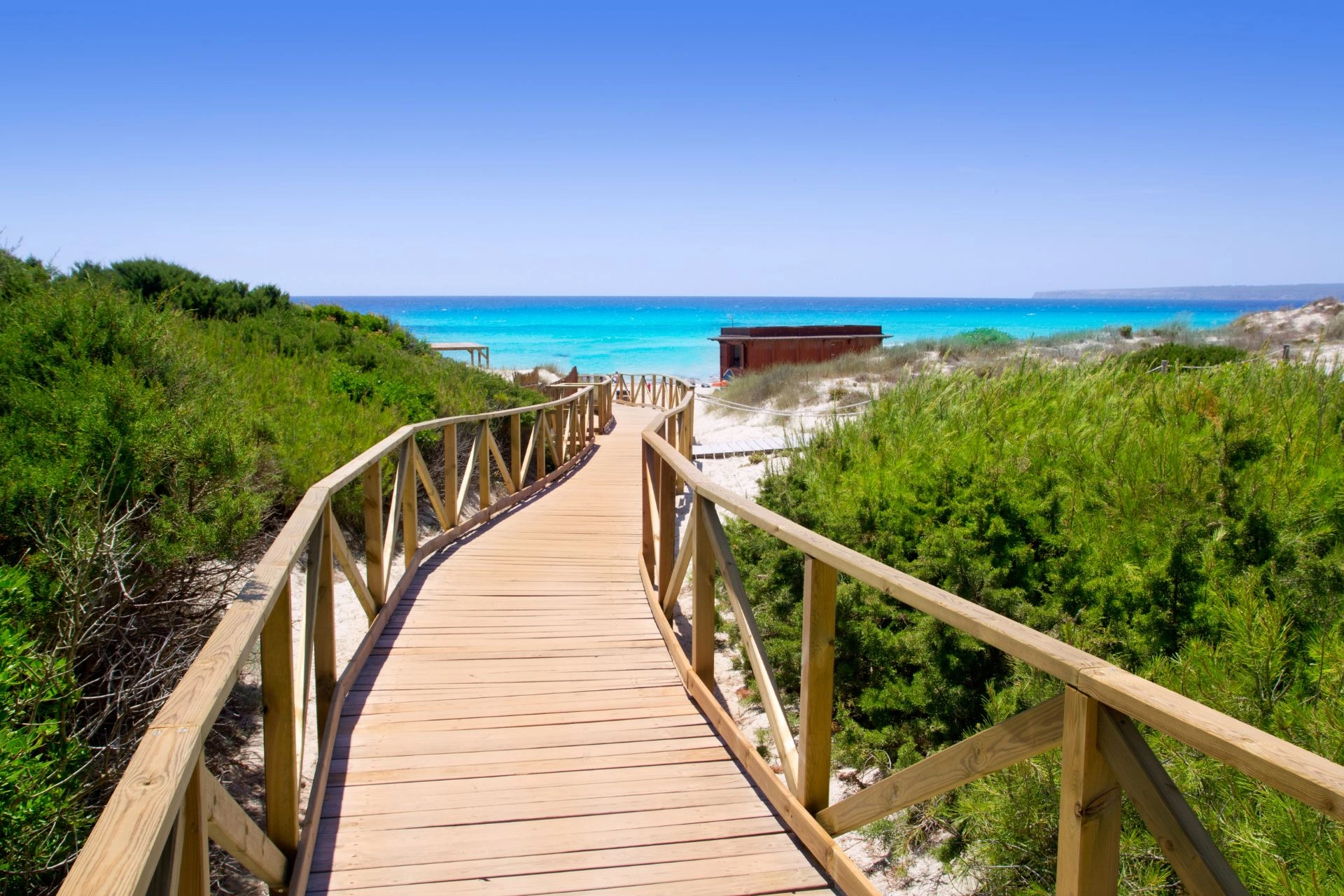 Migjorn beach in Formentera.
