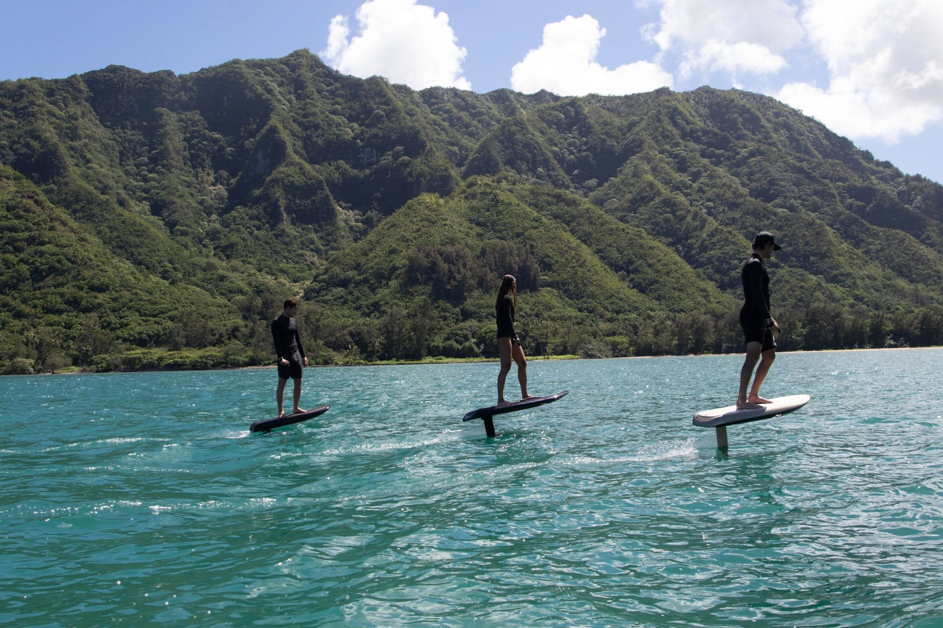 Group of eFoil rider.