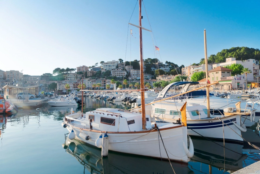 Port de Soller in Mallorca.