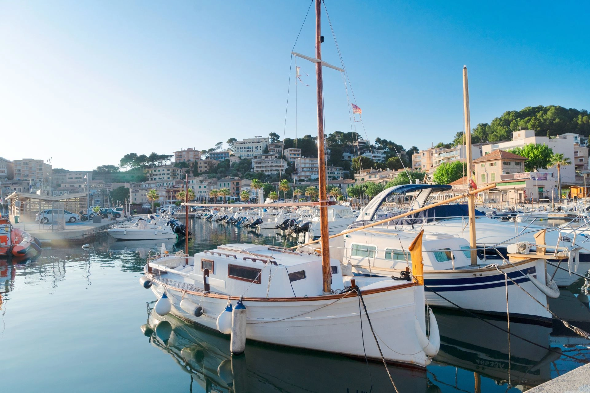 Port de Soller in Mallorca.