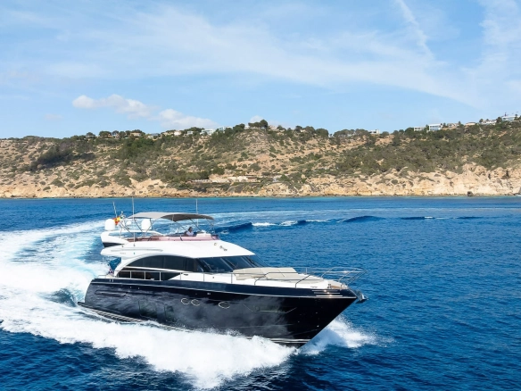 Charter yacht Princess 68 Zen in Mallorca.