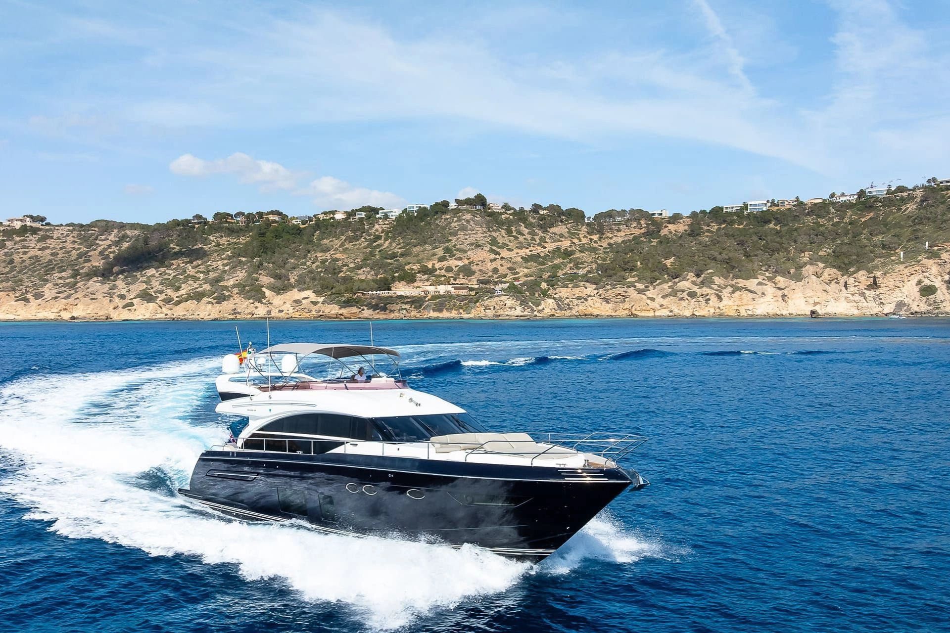 Charter yacht Princess 68 Zen in Mallorca.
