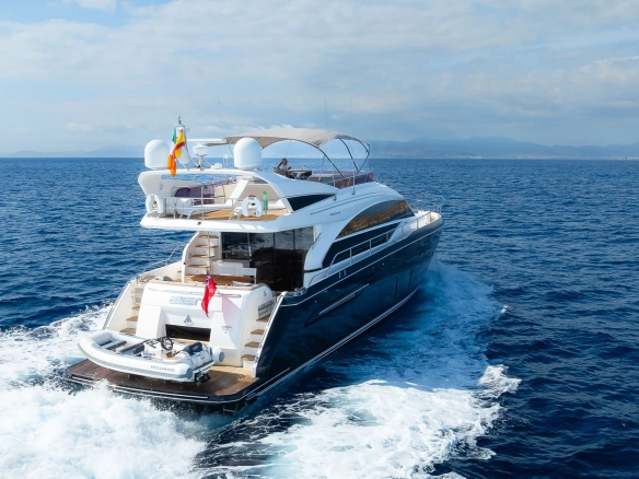 Charter yacht Princess 68 Zen in Mallorca.