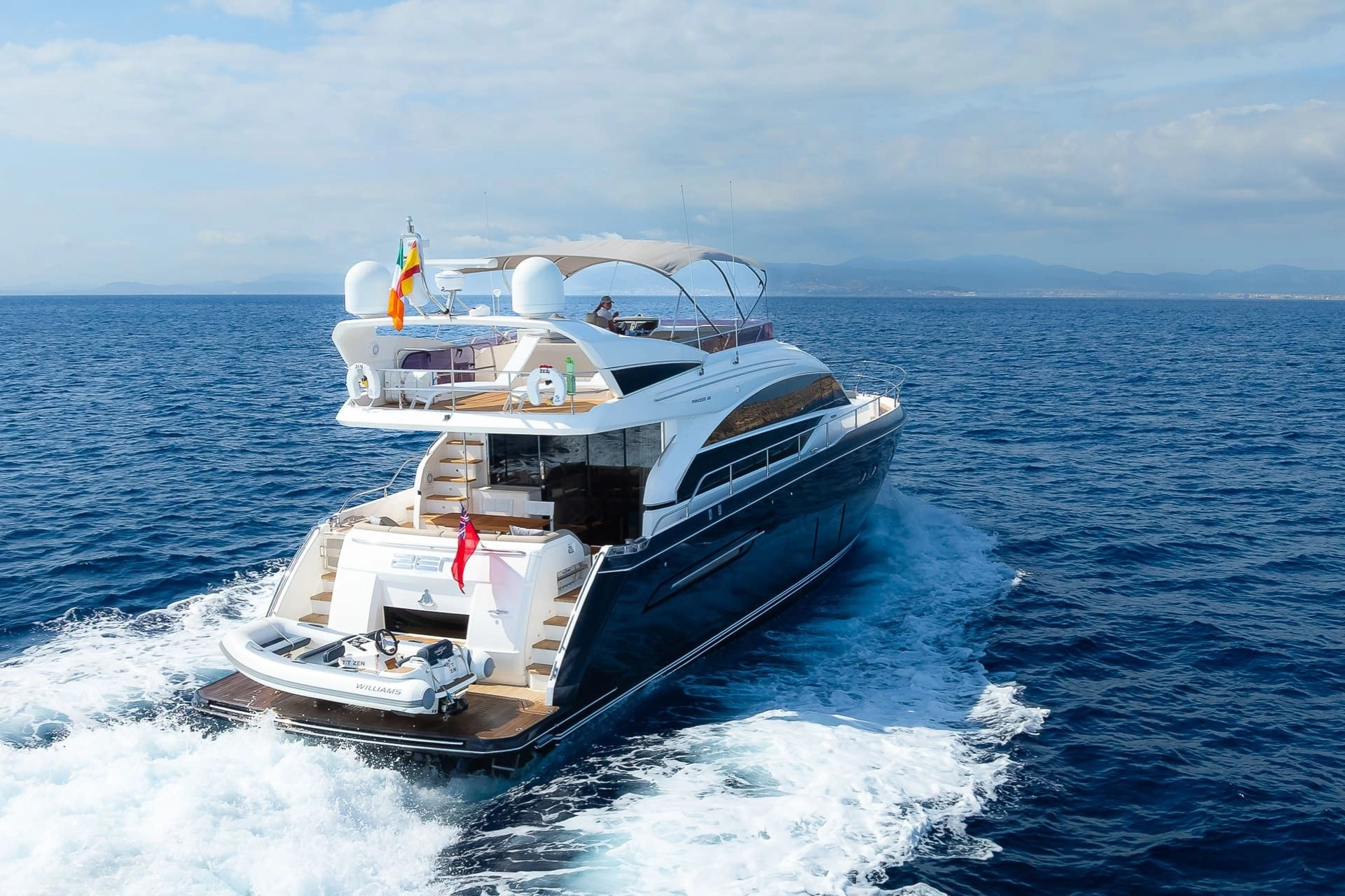 Charter yacht Princess 68 Zen in Mallorca.