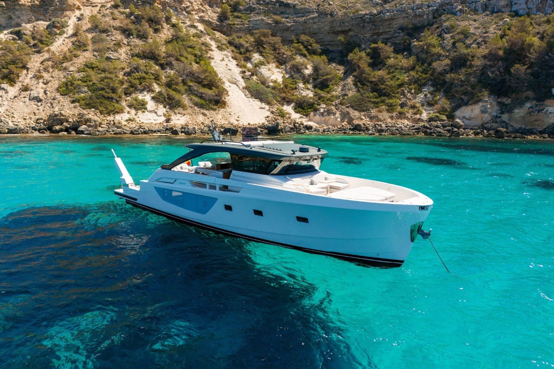 Charter yacht Bluegame 74 in Mallorca.