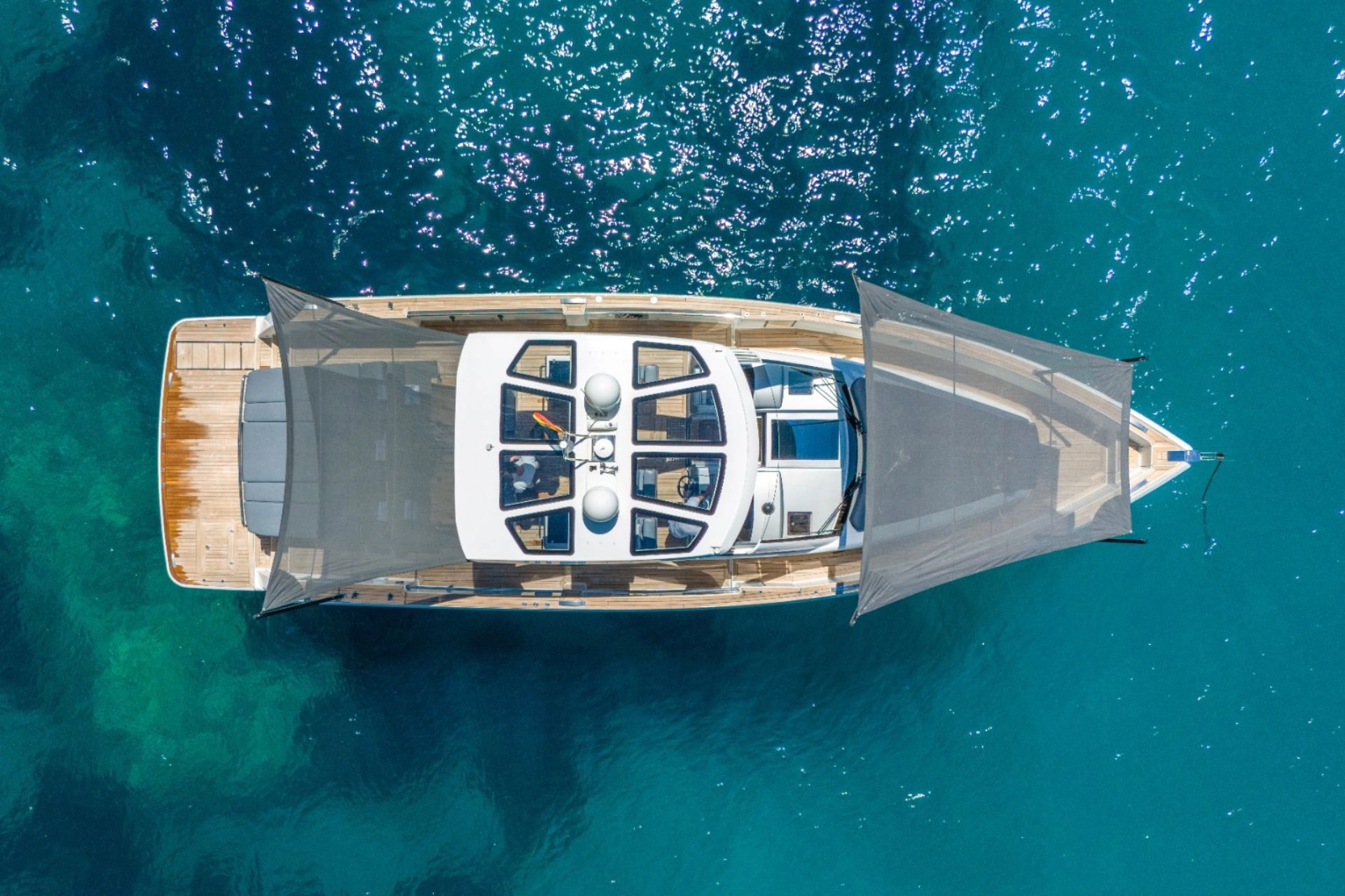 Charter yacht Fjord 52 in Mallorca.