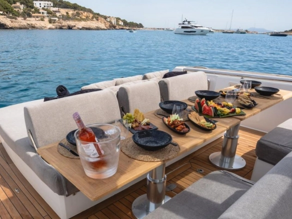 Fjord 44 Open Cara I for charter in Mallorca.