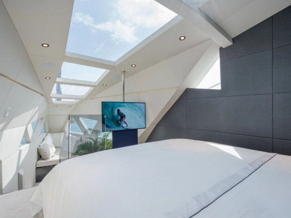 Guest cabin of trimaran Hanstaiger X1.