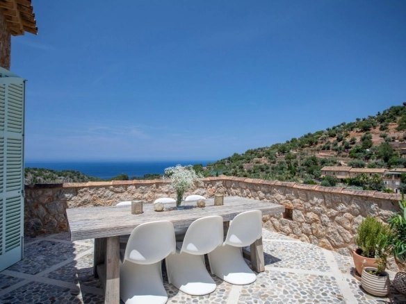 Can Deia terrace and exterior dining area