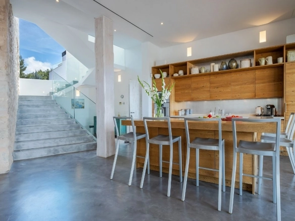 Kitchen of Casa Helena in Genova