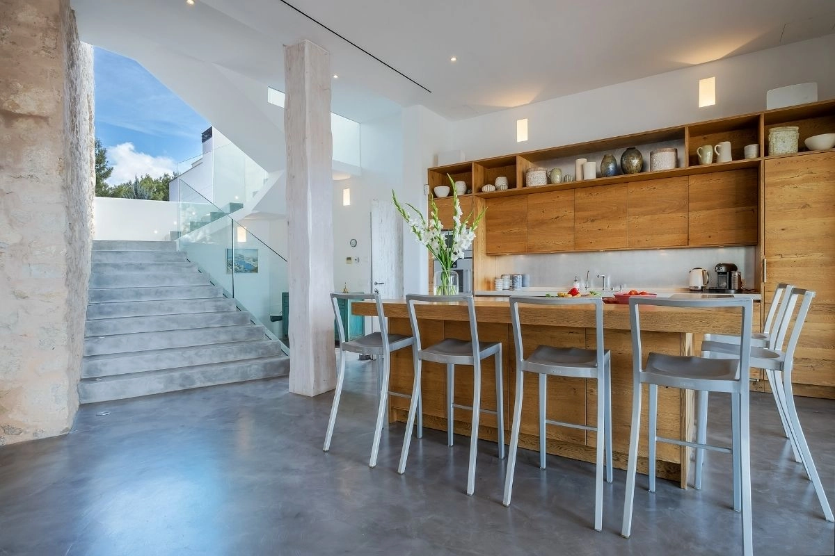 Kitchen of Casa Helena in Genova