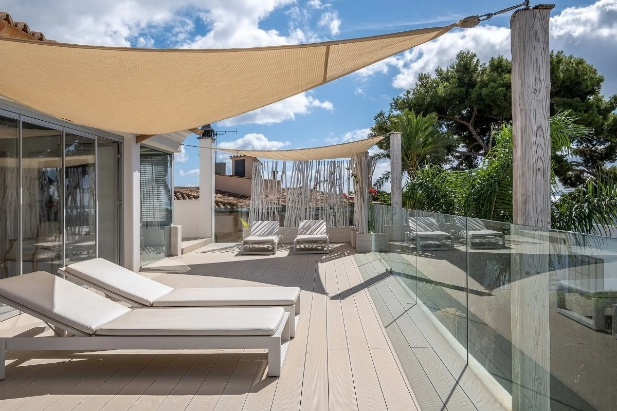 Terrace of Casa Helena in Genova