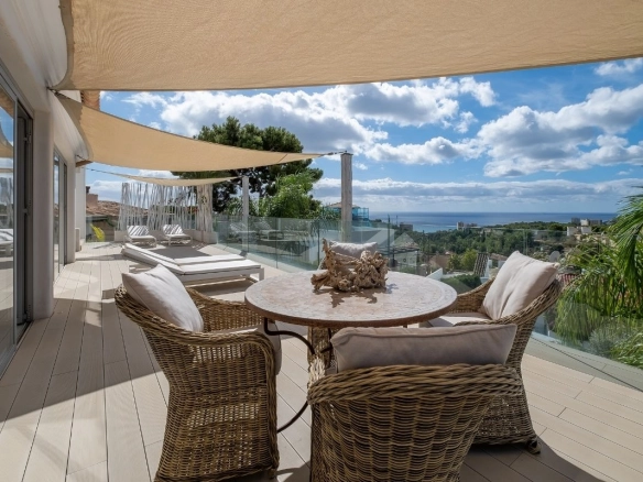 Terrace of Casa Helena in Genova