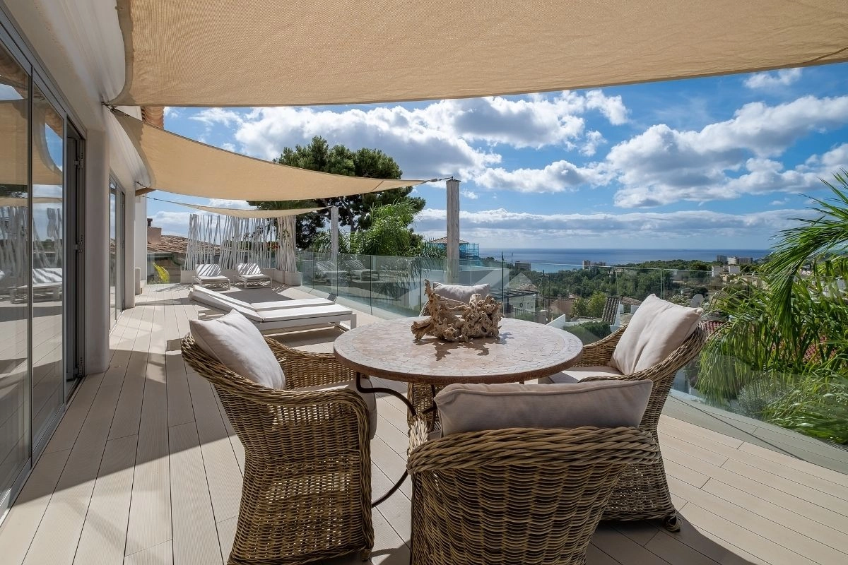Terrace of Casa Helena in Genova