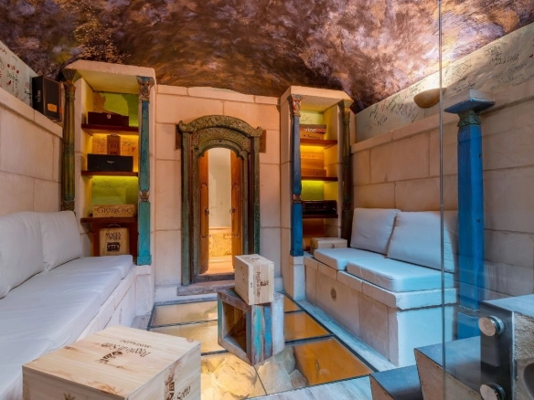 Villa Cala Portals wine cellar