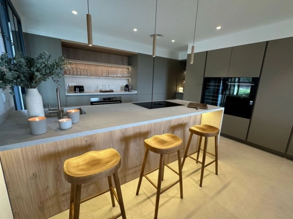 Kitchen of of Villa Oro Portocolom Mallorca