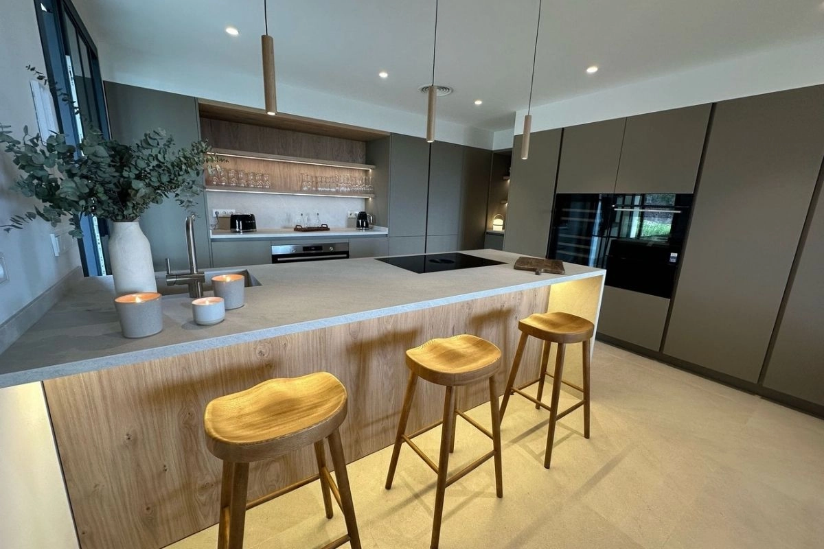 Kitchen of of Villa Oro Portocolom Mallorca