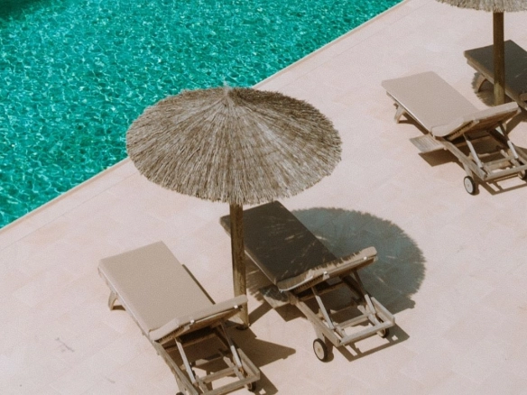 Pool of Villa Oro Portocolom Mallorca