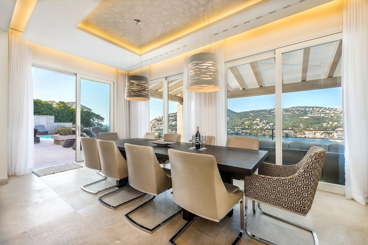 Dining area of Villa Vista Mar y Vent in Port d'Andratx