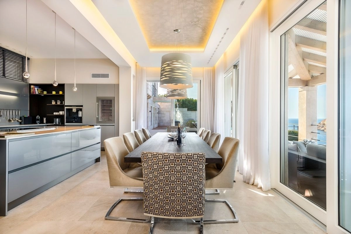 Dining area of Villa Vista Mar y Vent in Port d'Andratx